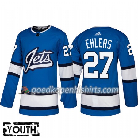 Winnipeg Jets Nikolaj Ehlers 27 Adidas 2018-2019 Alternate Authentic Shirt - Kinderen